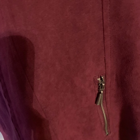 Studio Works Faux Suede Zip Up Jacket/Blazer - Picture 4 of 12